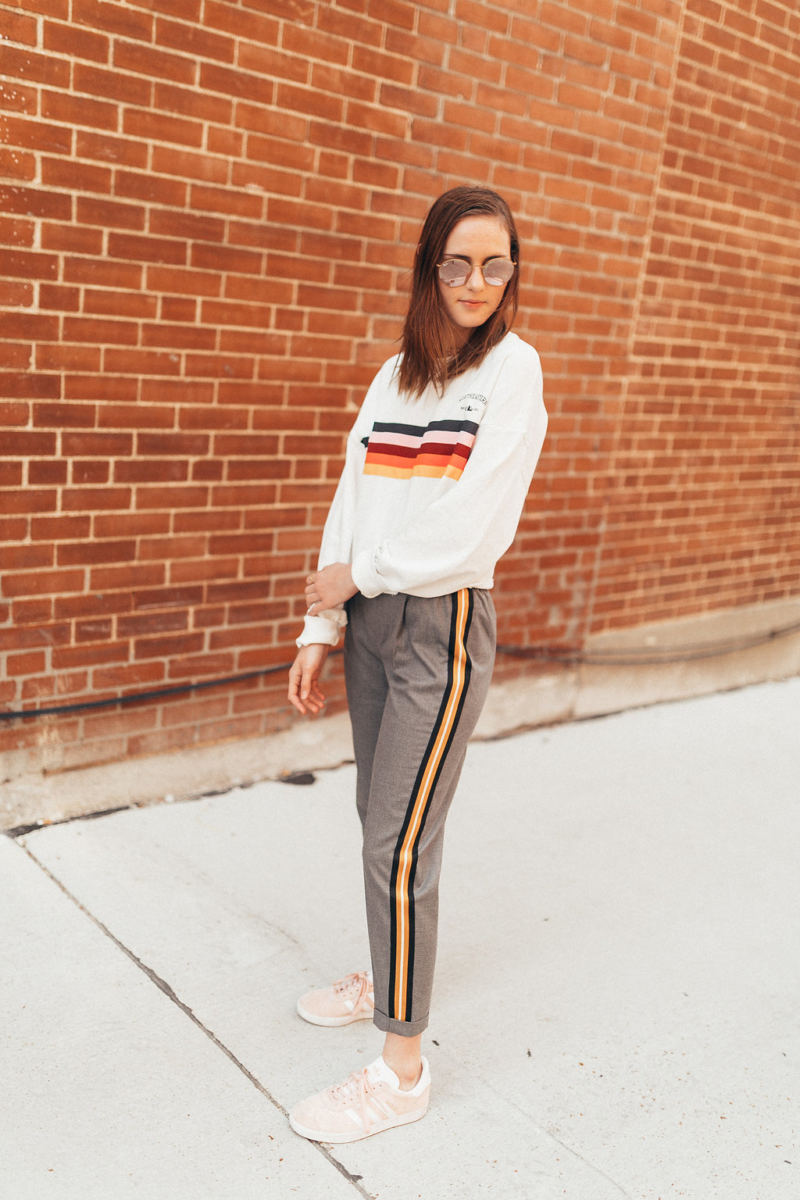 oh darling blog | styling side striped pants